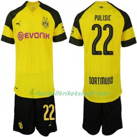 Fußballtrikots Borussia Dortmund PULISIC 22 Kinder 2018-2019 Kurzarm Heimtrikotsatz kaufen